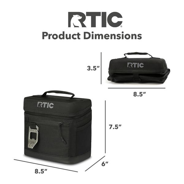 Imagem de Cooler RTIC Everyday 6 latas, com face macia, portátil, isolada