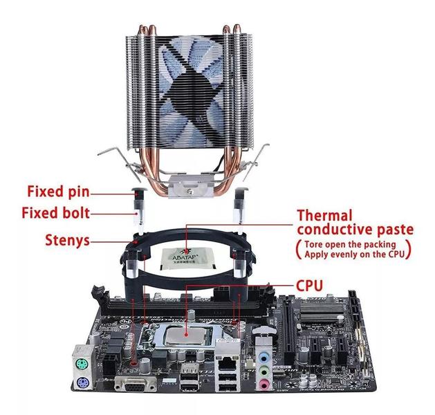 Imagem de Cooler   Ryzen Intel 775 1150 1151 1155 Am3+ Am4 T202