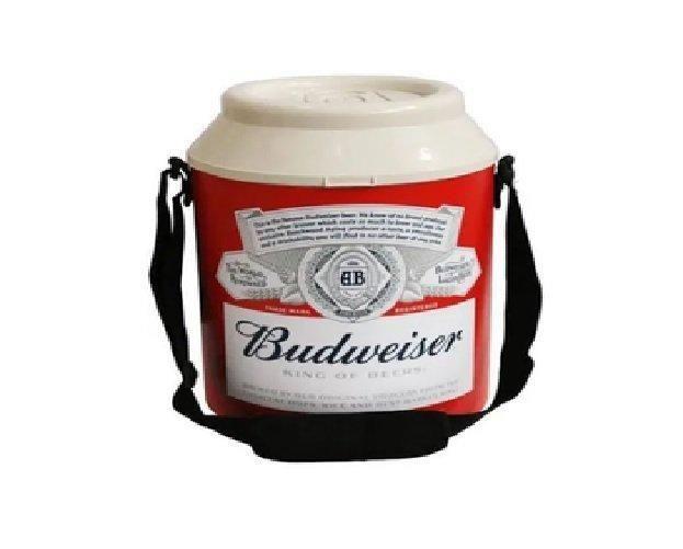 Cooler Térmico Budweiser 30 L Para 42 Latas- Branco/Vermelho - Anabell Imagem de Cooler Térmico Budweiser 30 L Para 42 Latas- Branco/Vermelho