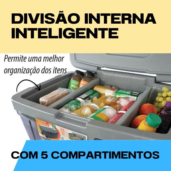 Cooler Térmico Grande 54L Caixa Térmica Com Rodas CROSS Alça Trava