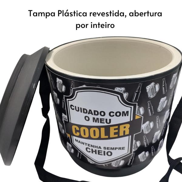 Imagem de Cooler Térmico Lata Cerveja Caixa Redondo 30 Latas Grande