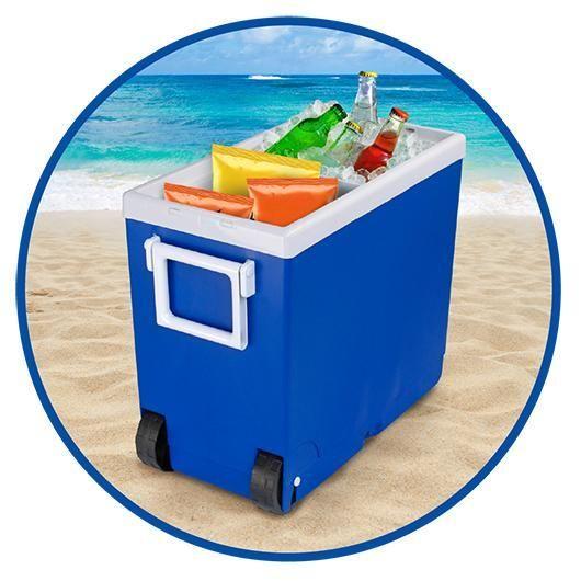 Cooler Térmico Prático Com Rodinhas 32 Litros ul Arqplast Imagem de Cooler Térmico Prático Com Rodinhas 32 Litros ul Arqplast