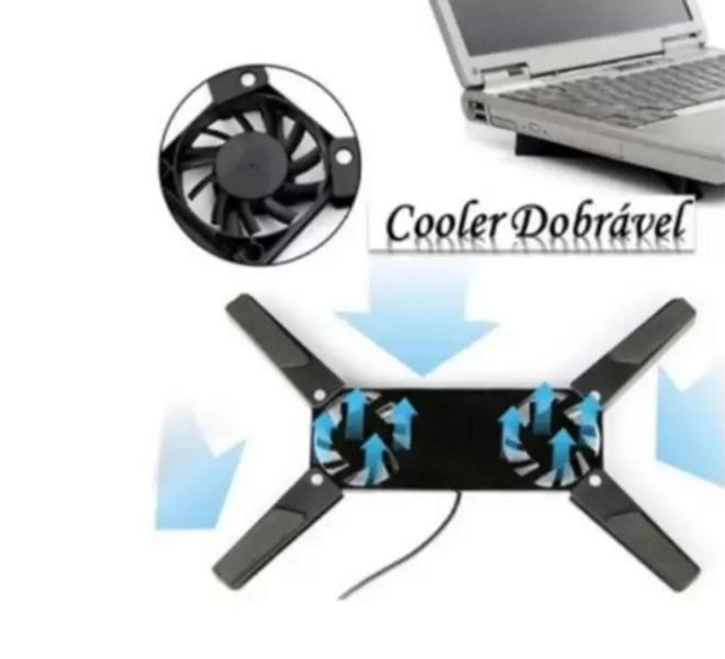 Imagem de Cooler Usb Base Resfriador Portátil Notebook Aparelhos Modem - GN