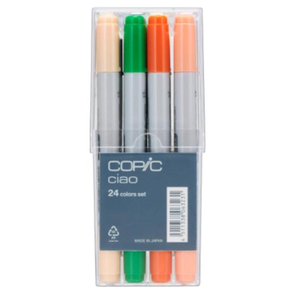 Copic Ciao - Estojo com 24 Cores - Marcador Copic Ciao Imagem de Copic Ciao - Estojo com 24 Cores - Marcador Copic Ciao