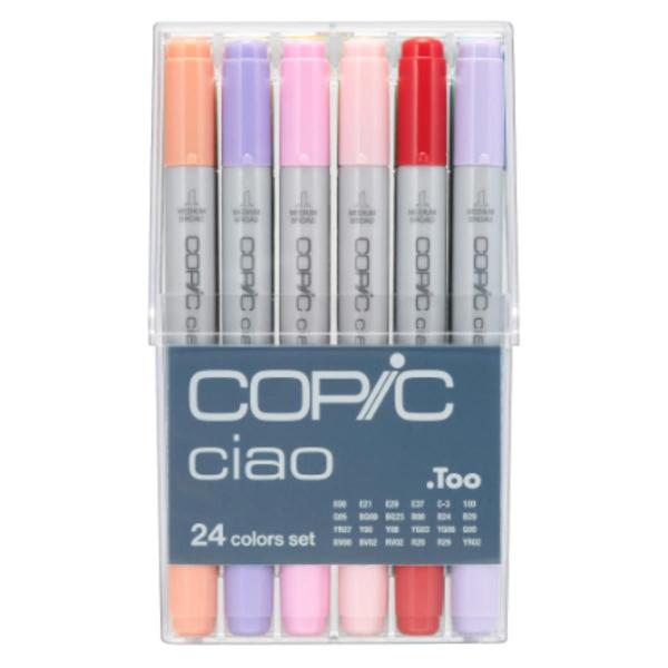 Copic Ciao - Estojo com 24 Cores - Marcador Copic Ciao Imagem de Copic Ciao - Estojo com 24 Cores - Marcador Copic Ciao