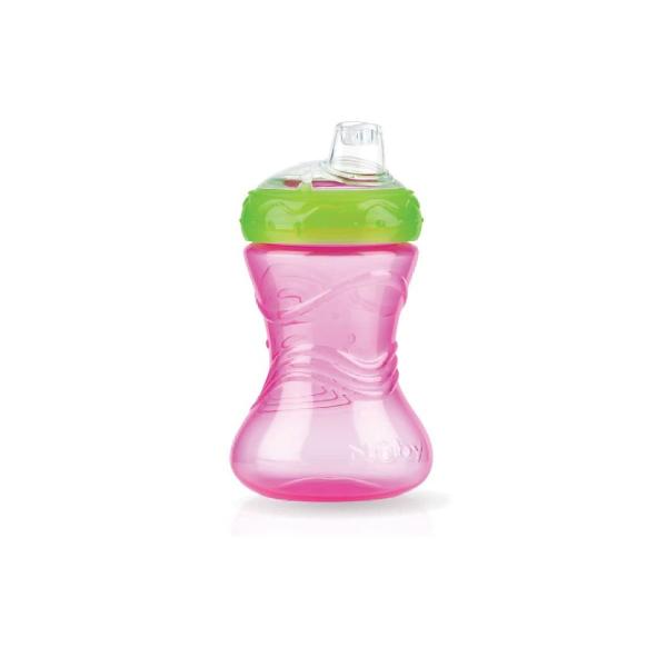 Imagem de Copinho Infantil 300ml Rosa Com Bico De Silicone 5814 - Buba