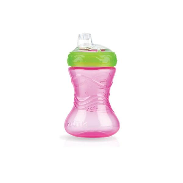 Imagem de Copinho Infantil 300ml Rosa Com Bico De Silicone 5814 - Buba