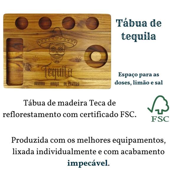 Imagem de copinho shot tequila doses com tábua