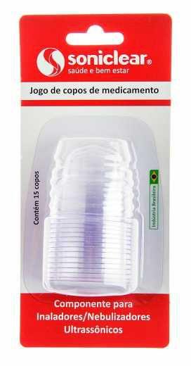 Imagem de Copinhos Para Medicamento Inalador Pulmosonic Soniclear 30Un