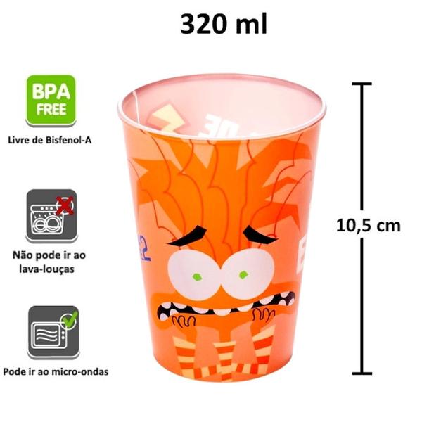 Imagem de Copo 320ml Divertida mente Ansiedade Plasútil Original Infantil