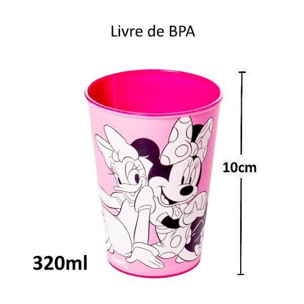 Imagem de Copo 320ml Estampa Minnie Rosa para Crianças Decoração de Festas - 24 Unidades