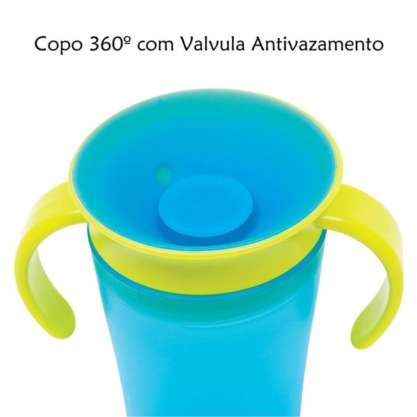 Copo 360 de Treinamento Infantil Original Buba Azul BPA Free Imagem de Copo 360 de Treinamento Infantil Original Buba Azul BPA Free