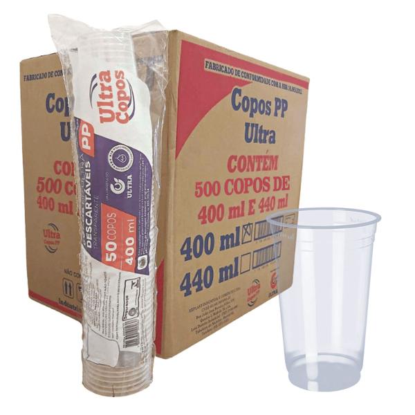 Imagem de Copo 400ml descartavel pp liso c/500 ultra