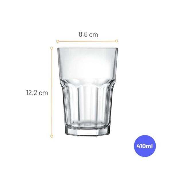 Imagem de Copo 410ml Bristol com 6 Unidades Nadir Figueiredo