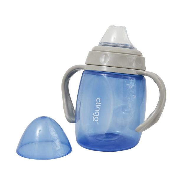 Imagem de Copo Active Bico Silicone 220ml +6m Azul Clingo