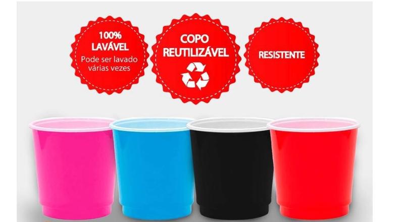 Imagem de Copo Americano Descartável De Shot Tequila Rosa 30ml -150un