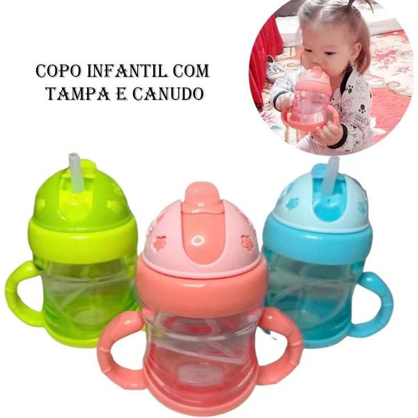 Copo Antivamento Com Alça Canudo Treinamento Infantil - Tesla Store Imagem de Copo Antivamento Com Alça Canudo Treinamento Infantil