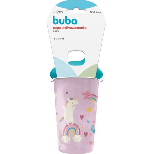 Imagem de Copo Antivazamento 300 ml Buba rosa