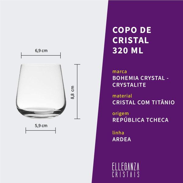 Imagem de Copo Baixo De Cristal Bohemia Whisky 320 Ml Ardea 1 Peça