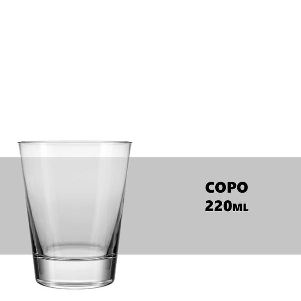 Imagem de Copo Baixo para Caipirinha Old Fashioned 220ml 6 Unidades