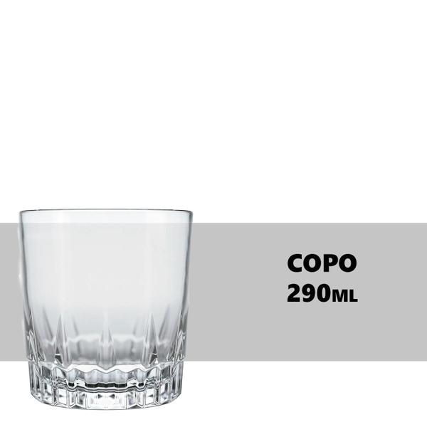 Imagem de Copo Baixo para Whisky Vegas Rocks 290ml 12 unidades