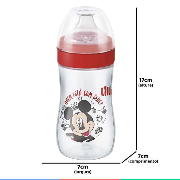 Imagem de Copo Bebê Bico Silicone 300Ml +12M Evolution Mickey Lillo