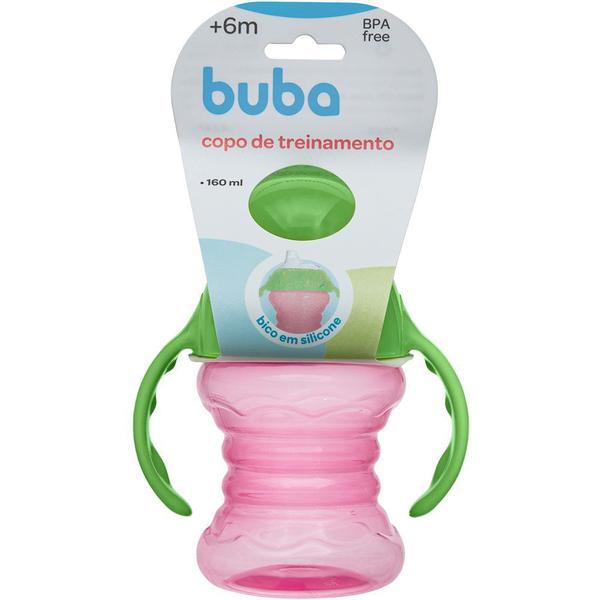 Imagem de Copo Bebê Treinamento Com Alça Bico Silicone Azul rosa Buba