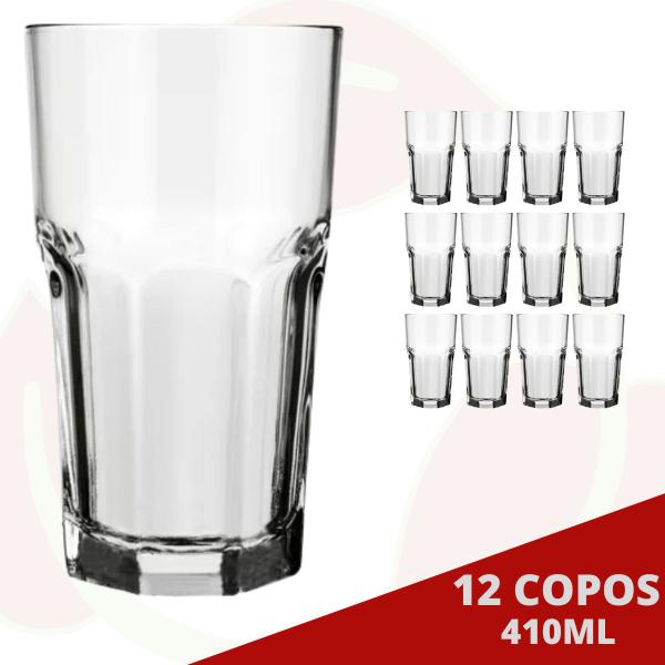 Imagem de Copo Bristol 410ML Transparente Cappuccino Bebidas 12 Peças