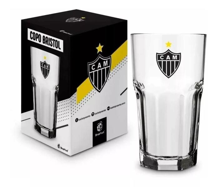 Imagem de Copo Bristol Grande Vidro Chopp Atlético Mineiro Galo 520ml