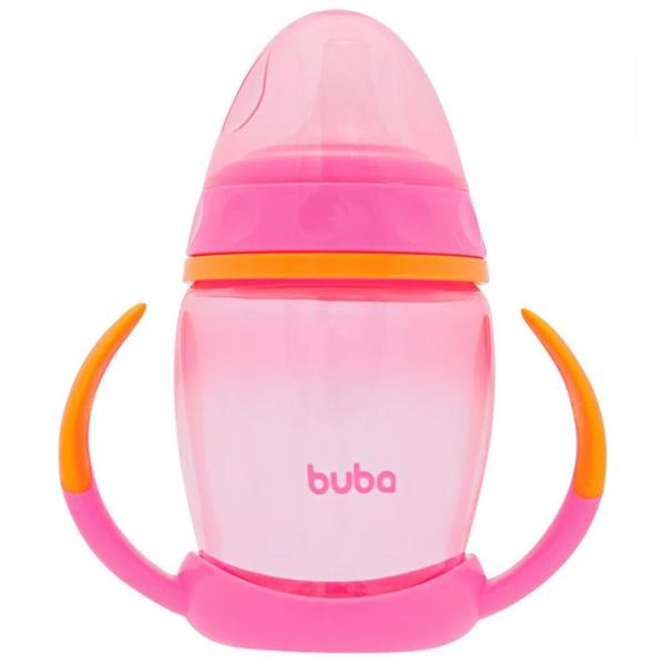 Imagem de Copo Buba 250ml c/ Alça Removível 6m+ Rosa 12635