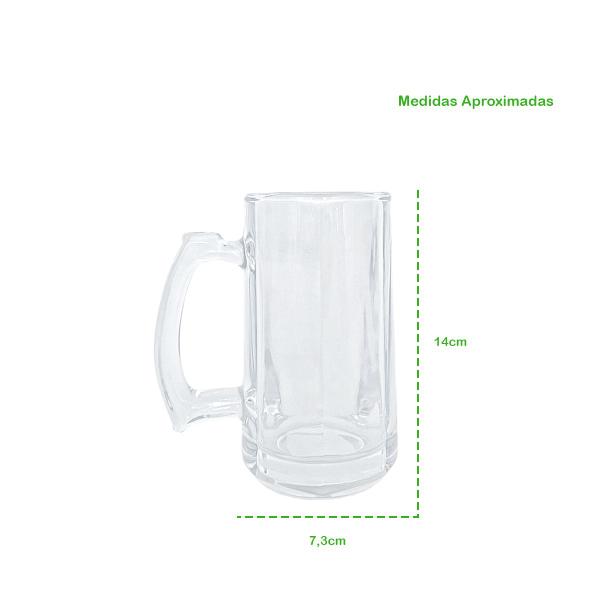 Imagem de Copo Caneca De Chopp Pub Vidro 400ml Para Cerveja Artesanal Bebidas Gelada Festas Bar Resistente