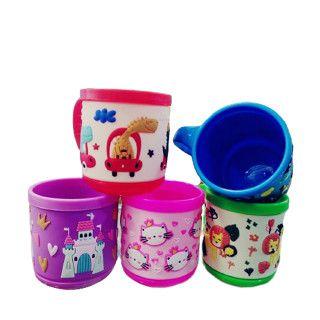 Imagem de Copo caneca infantil de plástico emborrachada 200ml