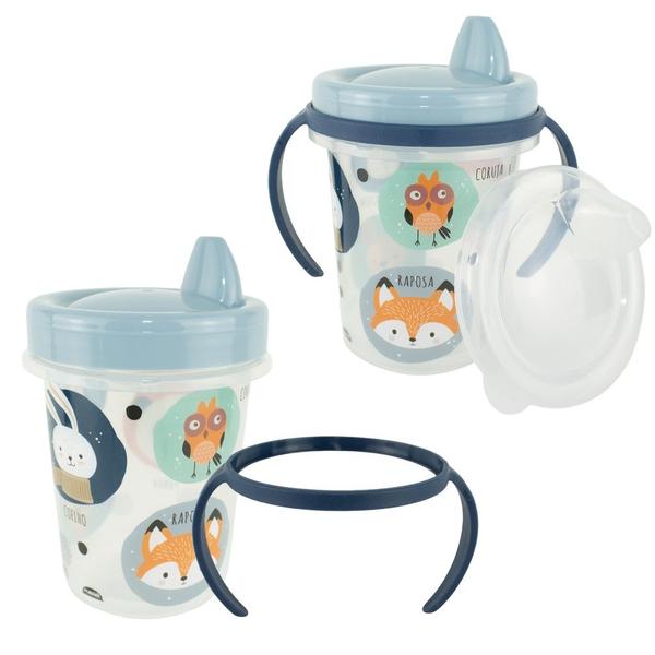 Imagem de Copo Caneca Infantil de Treinamento Antivazamento com Alça 330ml