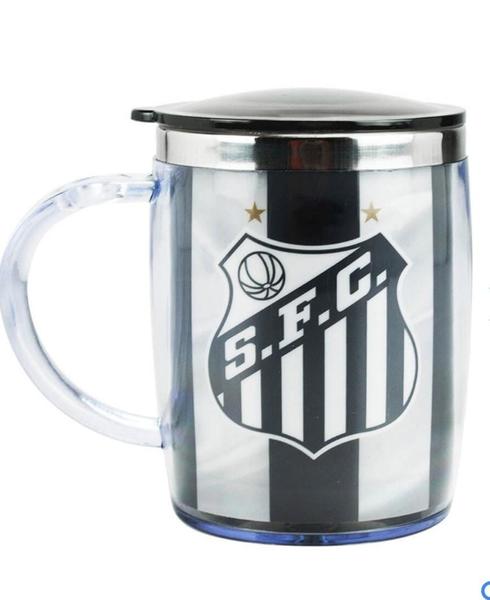 Imagem de Copo Caneca Térmica P Chopp Cerveja C Tampa 450ml Times