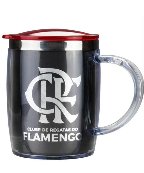 Imagem de Copo Caneca Térmica P Chopp Cerveja C Tampa 450ml Times