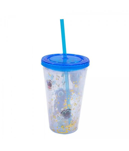 Imagem de Copo Canudo Azul Puppy Dog Pals 450ml - Disney