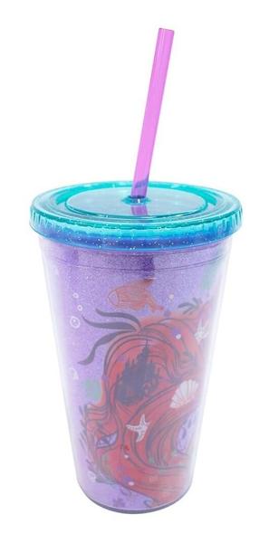 Imagem de Copo Canudo Sereia Ariel 450ml - Disney