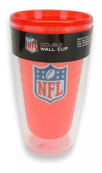 Copo Cerveja NFL Vermelho 450 ML Parede Dupla - Marca NFL Imagem de Copo Cerveja NFL Vermelho 450 ML Parede Dupla - Marca NFL