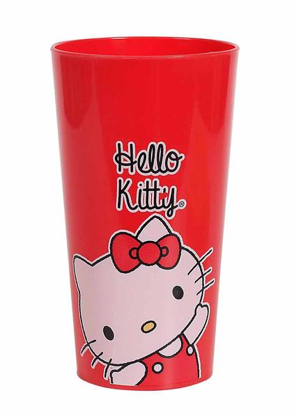 Copo Colorido Princesa Infantil Água Suco 600ml Hello Kitty - BabyGo Imagem de Copo Colorido Princesa Infantil Água Suco 600ml Hello Kitty