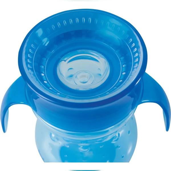 Imagem de Copo Com Alça 360º 250ml +12m Azul Buba