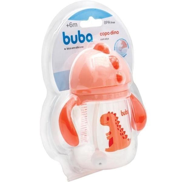 Imagem de Copo com Alça Buba Baby 250ml Dino Rosa