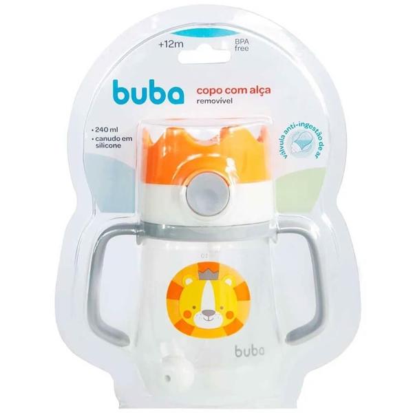 Imagem de Copo com alca coroa leaozinho 240ml buba