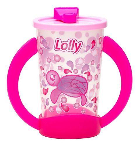 Imagem de Copo Com Alça De Treinamento Oceano Baby 350 Ml Rosa Lolly