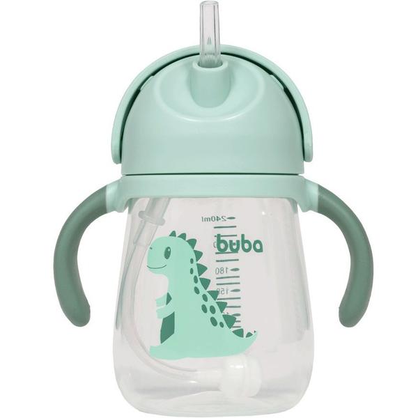 Imagem de Copo com Alça Dino 240Ml (12m+)  Verde - Buba