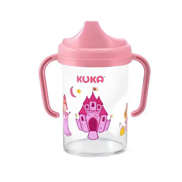 Imagem de Copo Com Alça Removivel Kuka 240ml Rosa/Castelo 6067