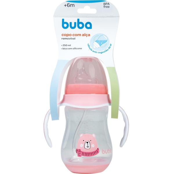 Imagem de Copo com Alça Ursinho Rosa 250ml 08237 - Buba