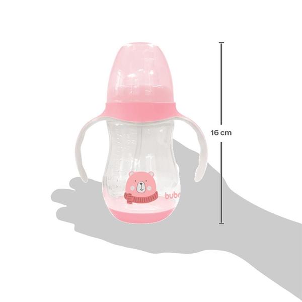 Imagem de Copo com Alça Ursinho Rosa 250ml 08237 - Buba