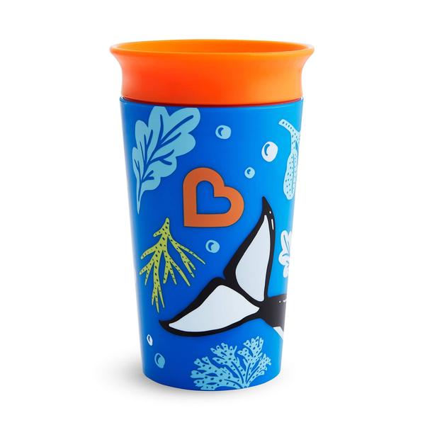 Imagem de Copo com canudinho Munchkin Miracle 360 WildLove 270 ml Orca