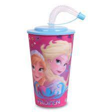 Imagem de Copo com canudo Frozen Disney Dermiwil 450ml 1854