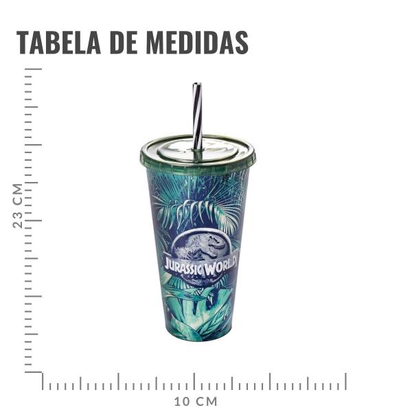 Imagem de Copo com Canudo Jurassic World Blue - 700ml